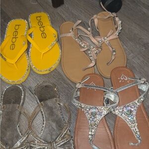 Summer Sandals Material Girl, Bebe, Justice $8 each